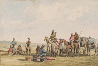 Lieut. Crovers Depesche - Rückkehr von Gouverneur Stevens nach Fort Benton von John Mix Stanley