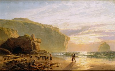 Vor der Küste von Cornwall, oder Trebarwith Strand von John Mogford
