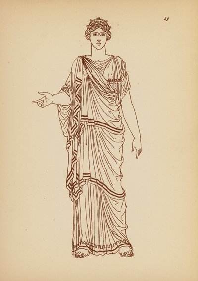Antikes griechisches Frauenkostüm von John Moyr Smith