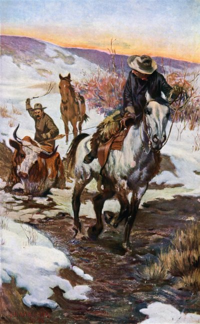 Winterarbeit für die Cowboys von John Norval Marchand