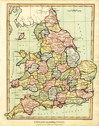 Karte von England und Wales von John Pass
