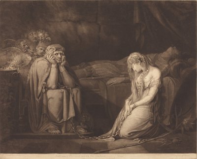 Belisane und Parcival unter dem Zauber von Urma von John Raphael Smith