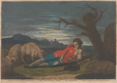 Der verlorene Sohn im Elend (1 von 5) von John Raphael Smith