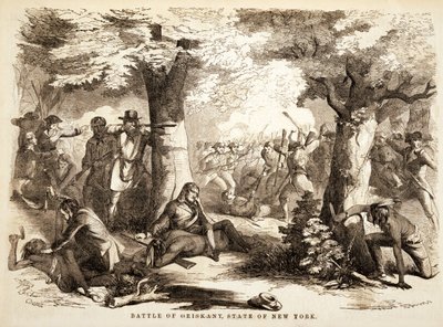 Schlacht von Oriskany, Staat New York, veröffentlicht 1867 von John Reuben Chapin