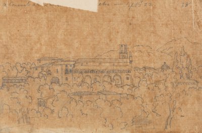 Ein Kloster bei La Cava in der Nähe von Vietri, 22. September von John Robert Cozens
