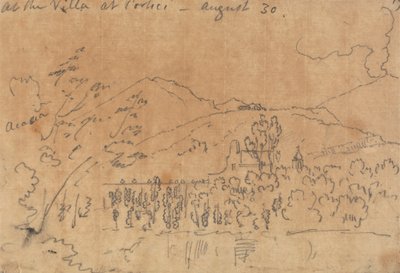 In der Villa in Portici, 30. August von John Robert Cozens