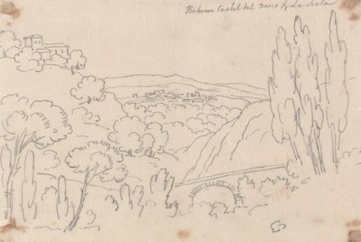 Zwischen Castel del Bosco und La Scala von John Robert Cozens