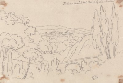 Zwischen Castel del Bosco und La Scala von John Robert Cozens