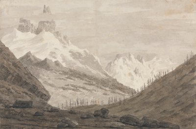 Zwischen Chamonix und Martigny von John Robert Cozens