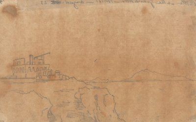 Schloss am Granatello, Portici, 23. August von John Robert Cozens