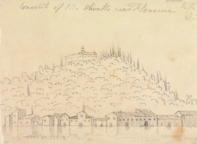 Kloster Monte Olivetto bei Florenz von John Robert Cozens