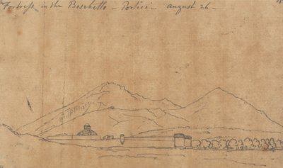 Festung im Boschetto, Portici, 26. August von John Robert Cozens
