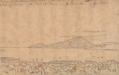 Von Sir W. Hamiltons Villa, Portici, 12. August von John Robert Cozens