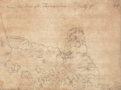 Vom Gasthof in Terracina von John Robert Cozens
