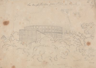 Das Amphitheater von S. Pietro in Vinculo aus gesehen von John Robert Cozens