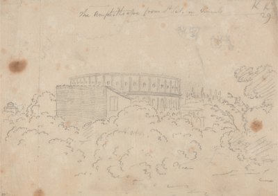 Das Amphitheater von S. Pietro in Vinculo aus gesehen von John Robert Cozens