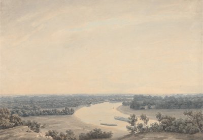 Die Themse von Richmond Hill aus nach Südwesten blickend von John Robert Cozens