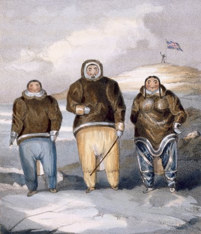 Kawalua, Tiagashu und Adlurak, 1835 von John Ross