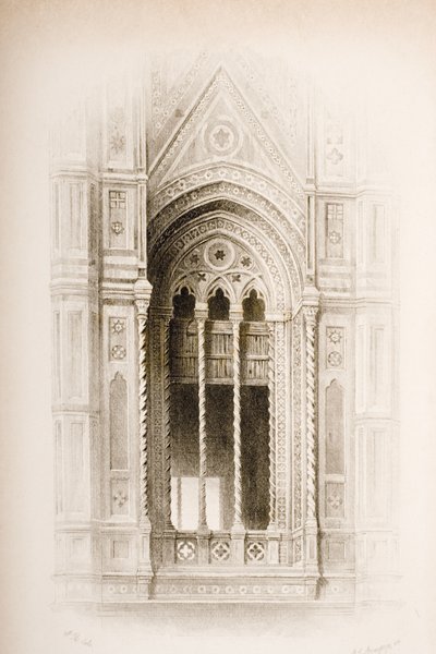 Maßwerk vom Campanile von Giotto, Florenz, aus 