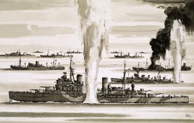 Die britische Flotte segelt während des Zweiten Weltkriegs nach Malta von John S. Smith