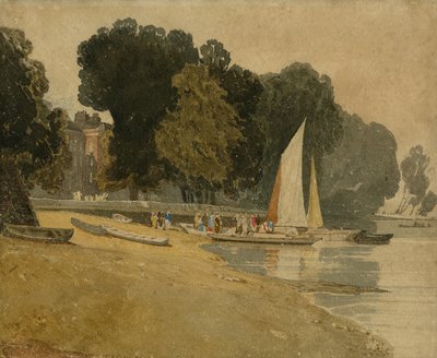 Cheyne Walk, London, um 1809-10 von John Sell Cotman