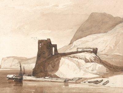 Küstenszene mit einem Schloss von John Sell Cotman