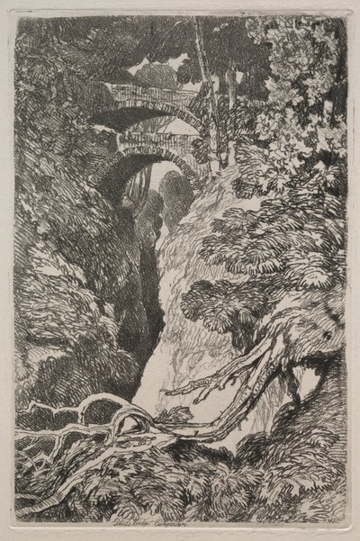 Liber Studiorum: Teufelsbrücke, Cardiganshire von John Sell Cotman