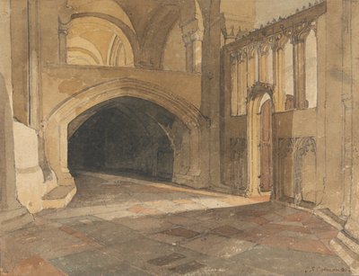 Norwich Kathedrale: Eingang zur Jesuskapelle von John Sell Cotman