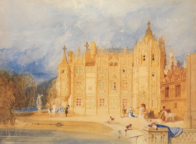 Das Abteigebäude, Abtei von St. Ouen, Rouen, 1824-31 von John Sell Cotman