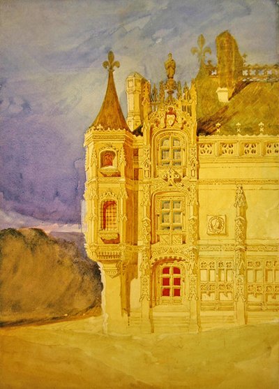 Das Abteigebäude der Abtei St. Ouen in Rouen von John Sell Cotman