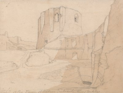 Ansicht des Donjons von Château Gaillard, nahe Andelys, Normandie von John Sell Cotman