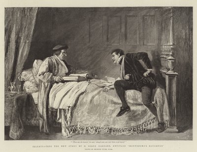 Illustration der neuen Geschichte von H. Rider Haggard, Montezumas Tochter von John Seymour Lucas