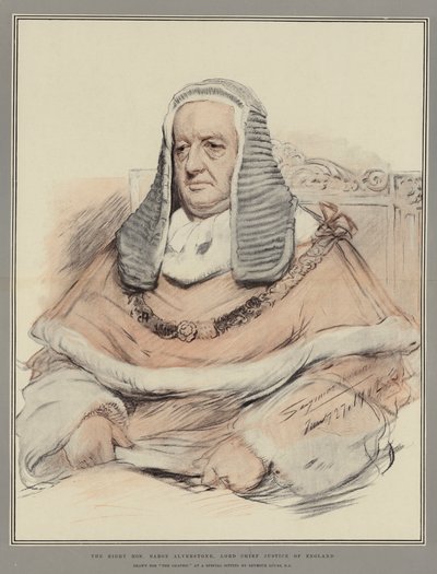 Der Rechte Ehrenwerte Baron Alverstone, Lord Chief Justice of England von John Seymour Lucas
