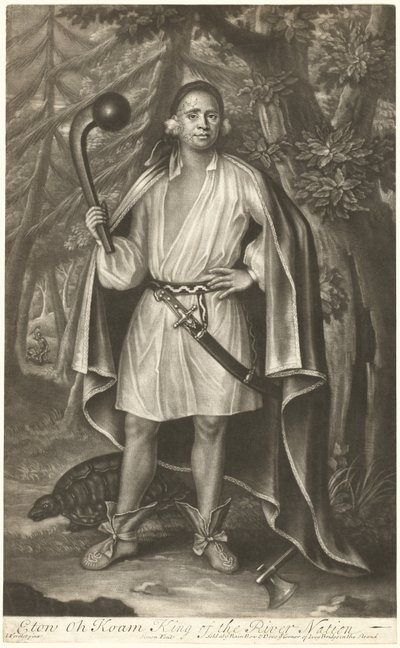 Etow Oh Koam, König der Flussnation von John Simon after John Verelst