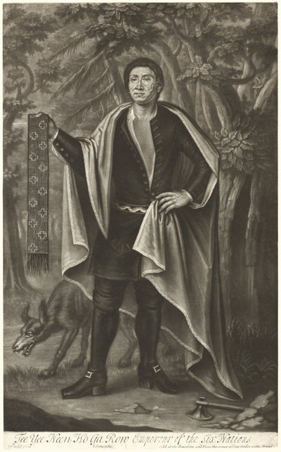 Tee Yee Neen Ho Ga Row, Kaiser der Sechs Nationen von John Simon after John Verelst