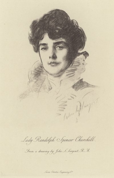 Porträt von Lady Randolph Churchill von John Singer Sargent