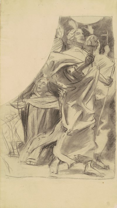 Studie für Triumph der Religion, ca. 1903-1916 von John Singer Sargent