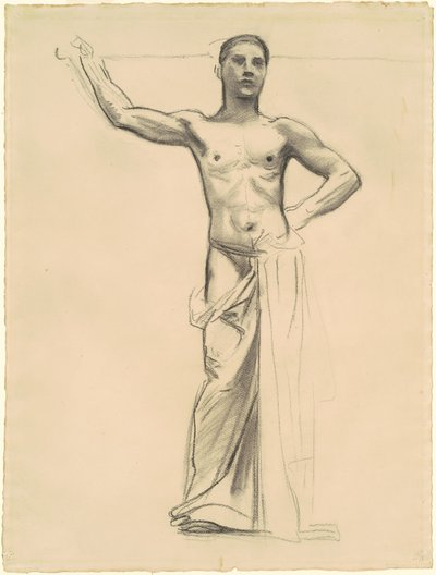Studie von Apollo für Apollo und die Musen, ca. 1921 von John Singer Sargent