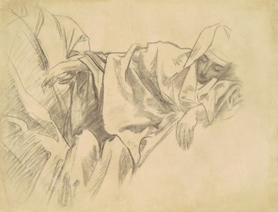 Studie der Kreuzigung für Fünfzehn Geheimnisse des Rosenkranzes von John Singer Sargent