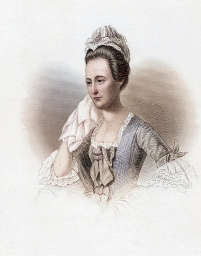 Dorothy Quincy Hancock Scott, Dorothy Quincy, Porträt (Farbstich) von John Singleton (after) Copley