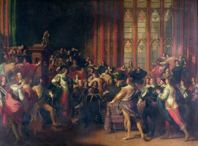 Karl I. fordert die fünf Mitglieder im Unterhaus, 1642 von John Singleton Copley