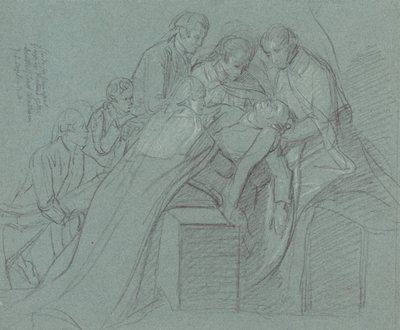 Studie für die zentrale Gruppe im "Tod des Earl of Chatham" von John Singleton Copley