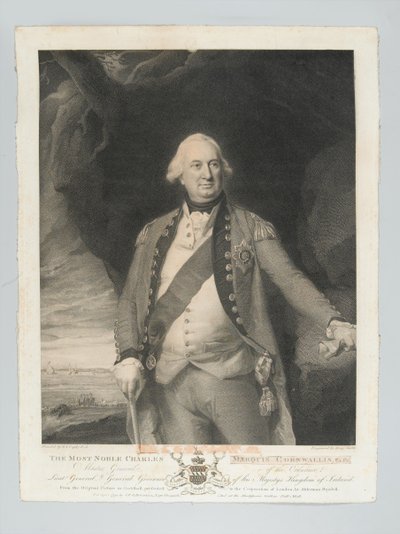Der edelste Charles Marquis Cornwallis, Generalmeister der Artillerie, Generalleutnant, Generalgouverneur von Irland, ca. 1798 von John Singleton Copley