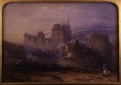 Das Schloss de la Tremoille, Vitre von John Skinner Prout