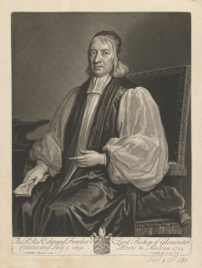 Reverend Edward Fowler, Lord Bischof von Gloucester von John Smith