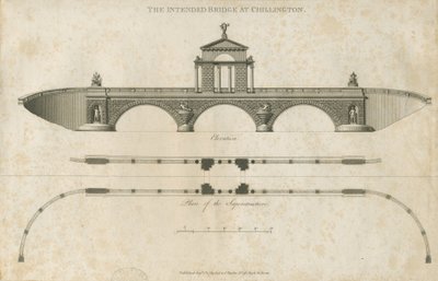 Chillington Park - Vorgeschlagene Brücke von John Soane