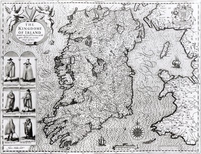 Das Königreich Irland, graviert von Jodocus Hondius (1563-1612), 