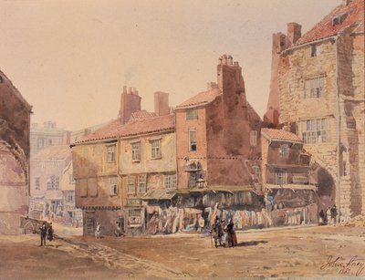 Häuser, King Street, in der Nähe des Black Gate von John Storey