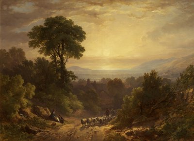Rückkehr von der Weide von John Syer