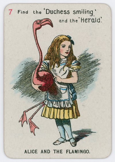 Alice und der Flamingo von John Tenniel